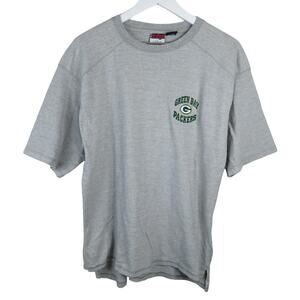 Vintage 90's Green Bay Packers Embroidered Short Sleeve T Shirt - Men's Large